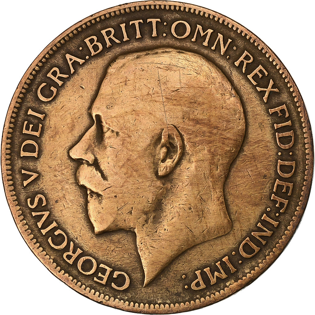 Gran Bretagna, George V, Penny, 1920, Bronzo, MB, KM:810