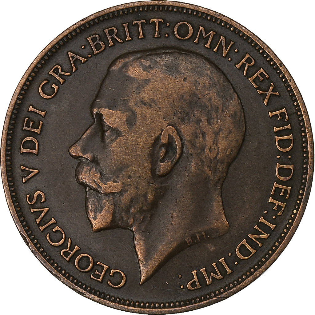 Grande-Bretagne, George V, Penny, 1917, Bronze, TB+, KM:810