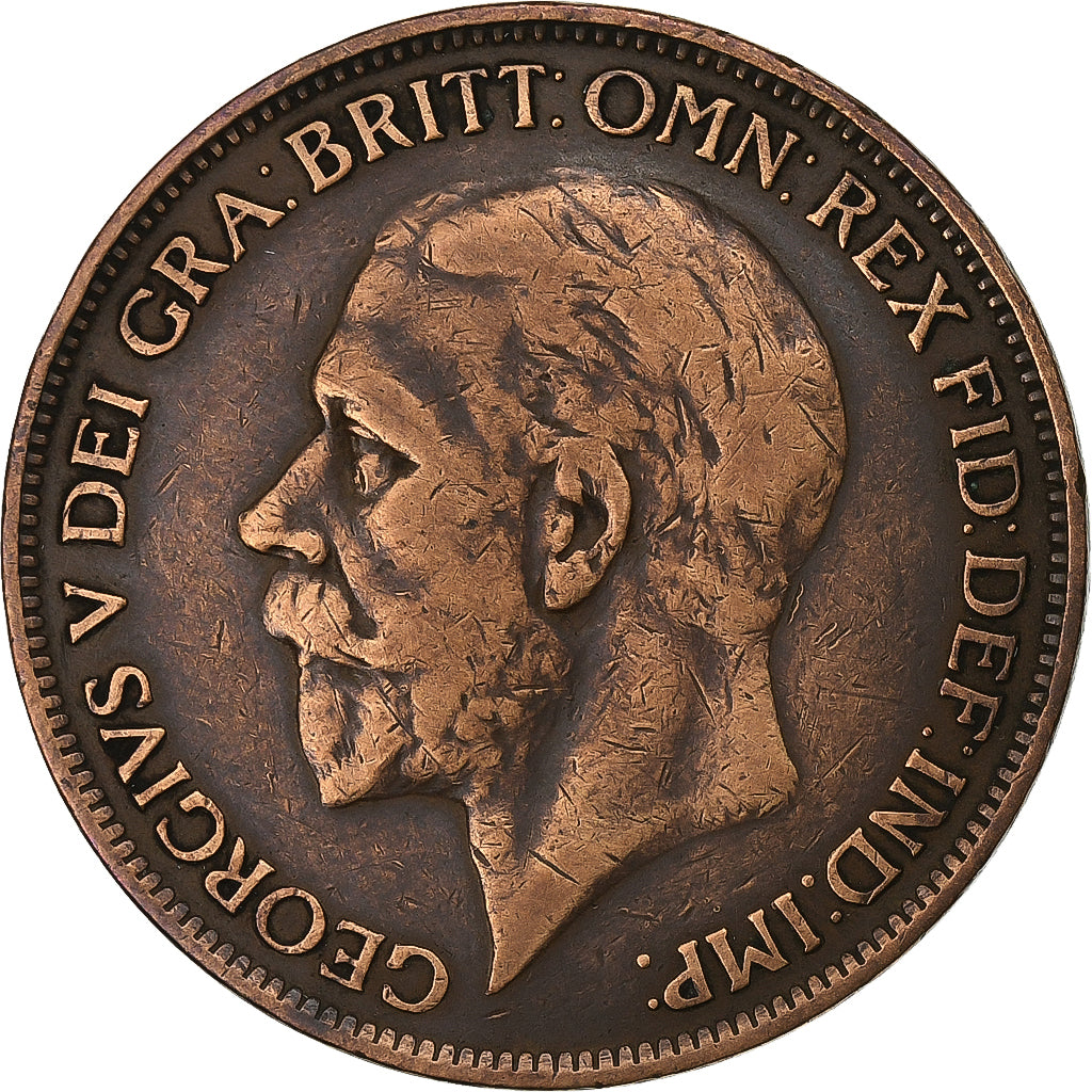 Great Britain, George V, Penny, 1927, Bronze, VF(30-35), KM:826