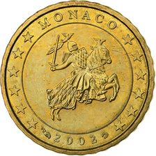 Monaco, Rainier III, 10 Euro Cent, 2002, Paris, Brass, AU(55-58), Gadoury:MC175