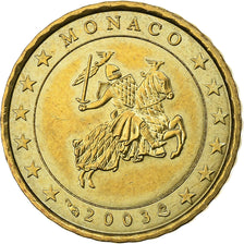 Monaco, Rainier III, 10 Euro Cent, 2003, Paris, Laiton, SUP, Gadoury:MC175