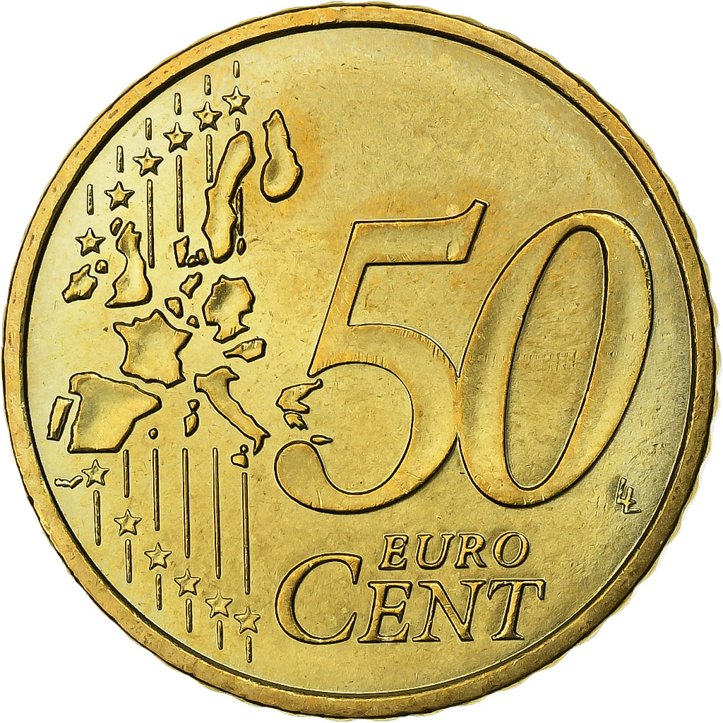 Mónaco, Rainier III, 50 Euro Cent, 2003, Paris, Latão, AU(55-58)