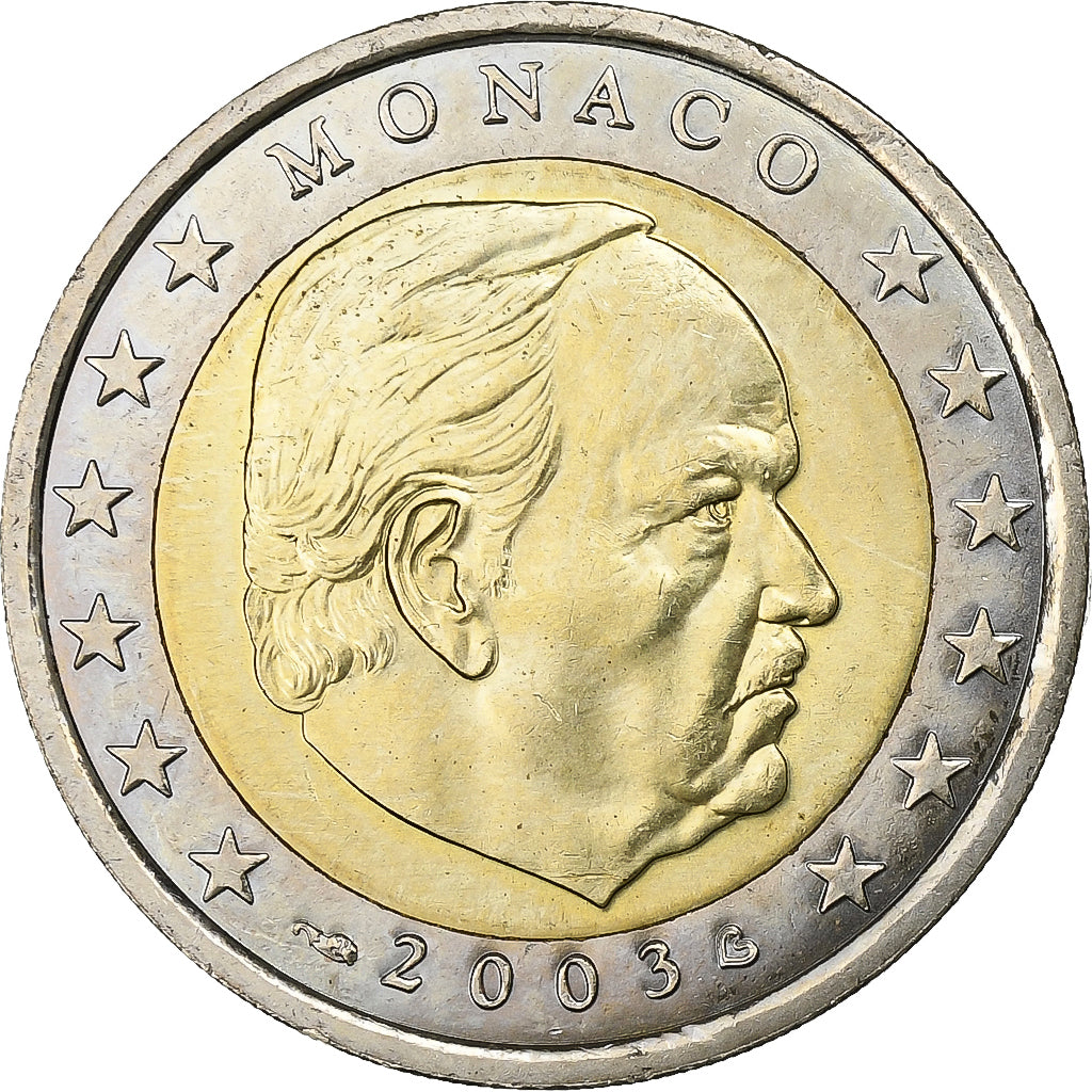 Monaco, Rainier III, 2 Euro, 2003, Paris, Bi-metallico, SPL-, Gadoury:MC179