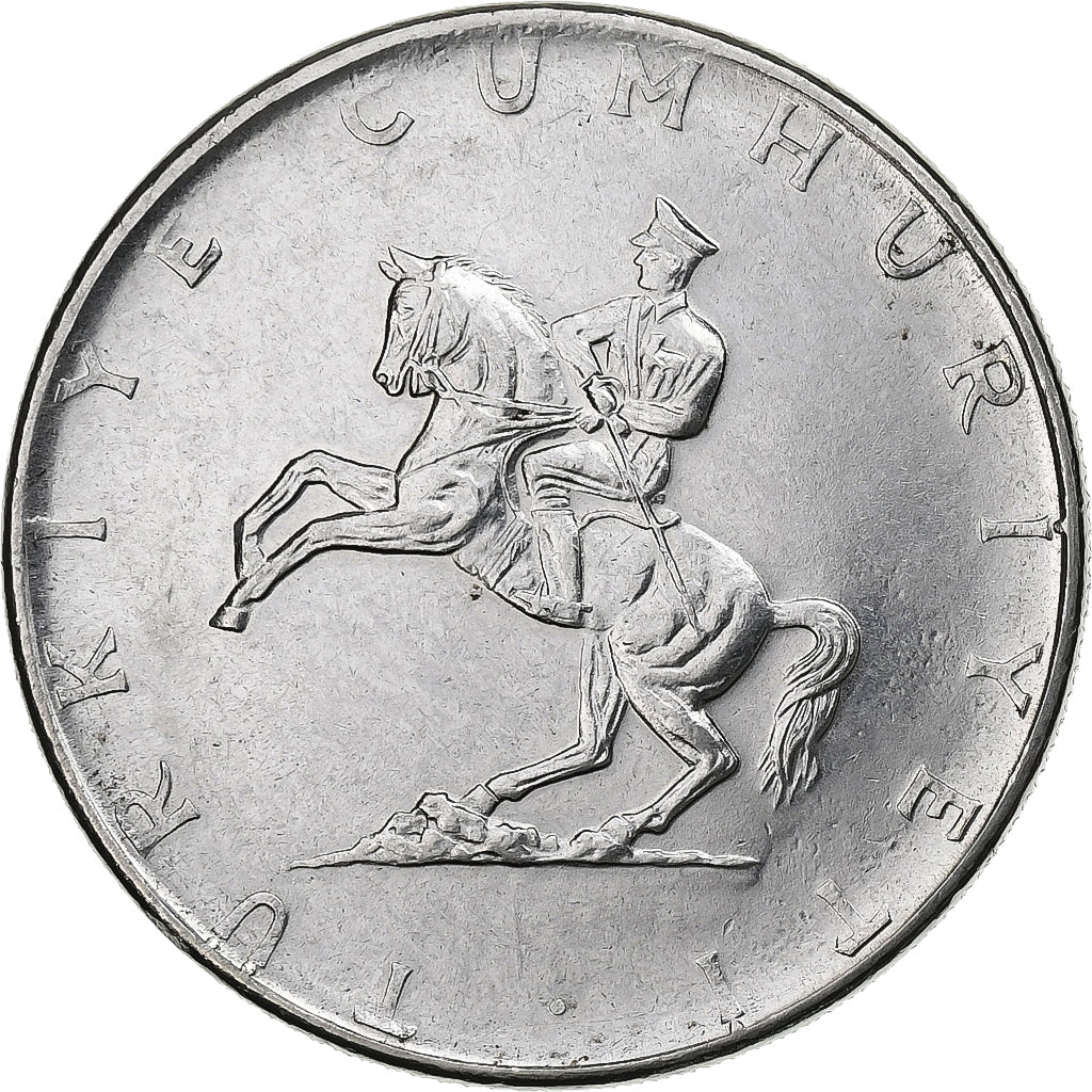 Turquia, 5 Lira, 1979, Aço Inoxidável, AU(55-58), KM:905