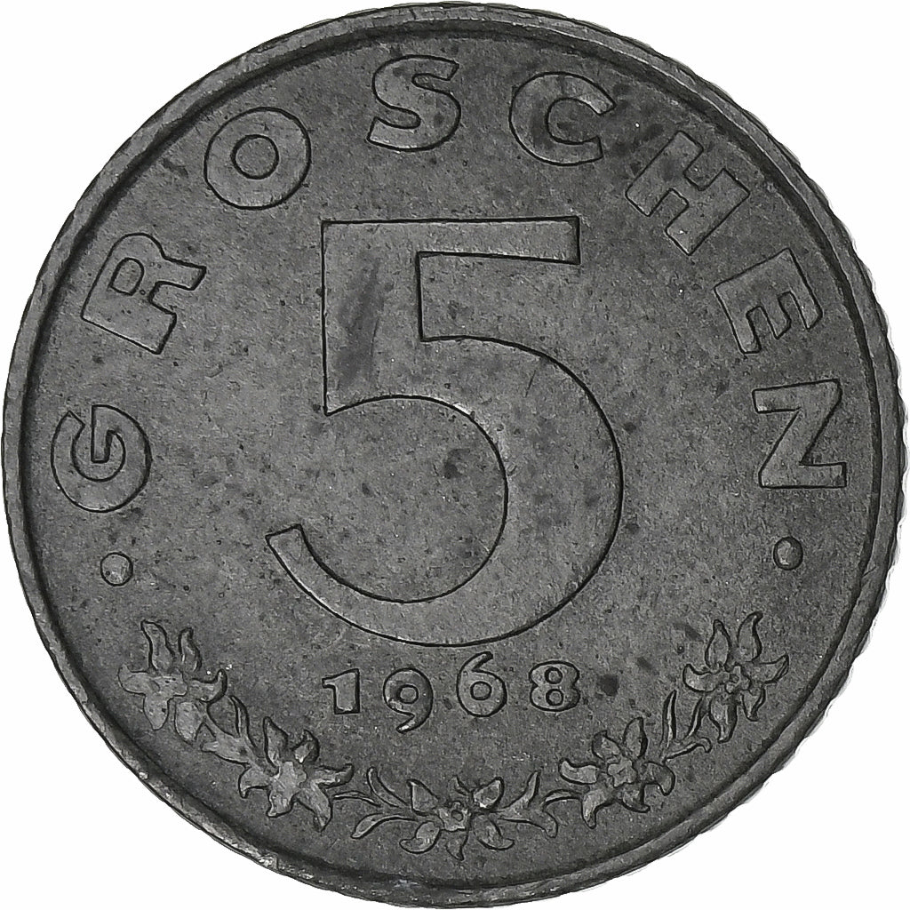 Austria, 5 Groschen, 1968, Zinco, BB, KM:2875