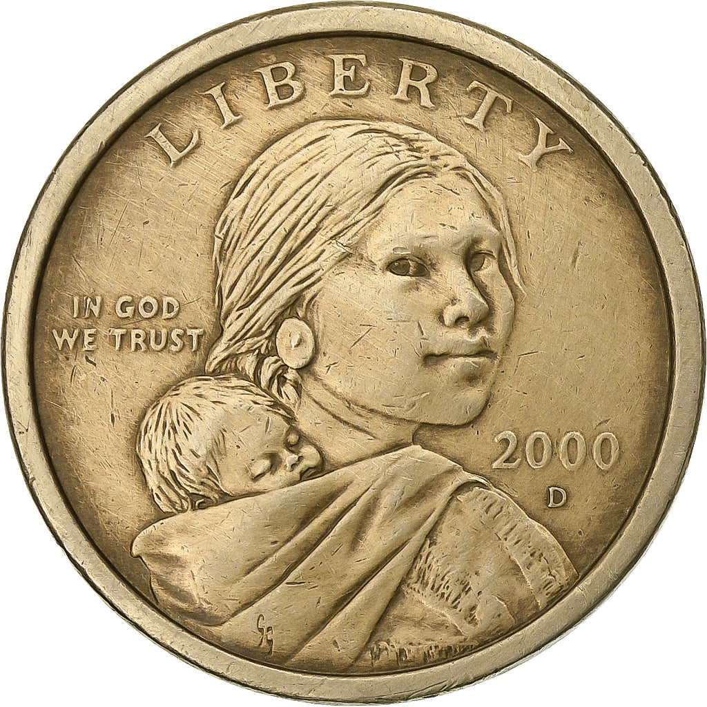 États-Unis, Dollar, Sacagawea Dollar, 2000, U.S. Mint