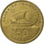 Greece, 50 Drachmes, 1990, Aluminum-Bronze, EF(40-45), KM:147