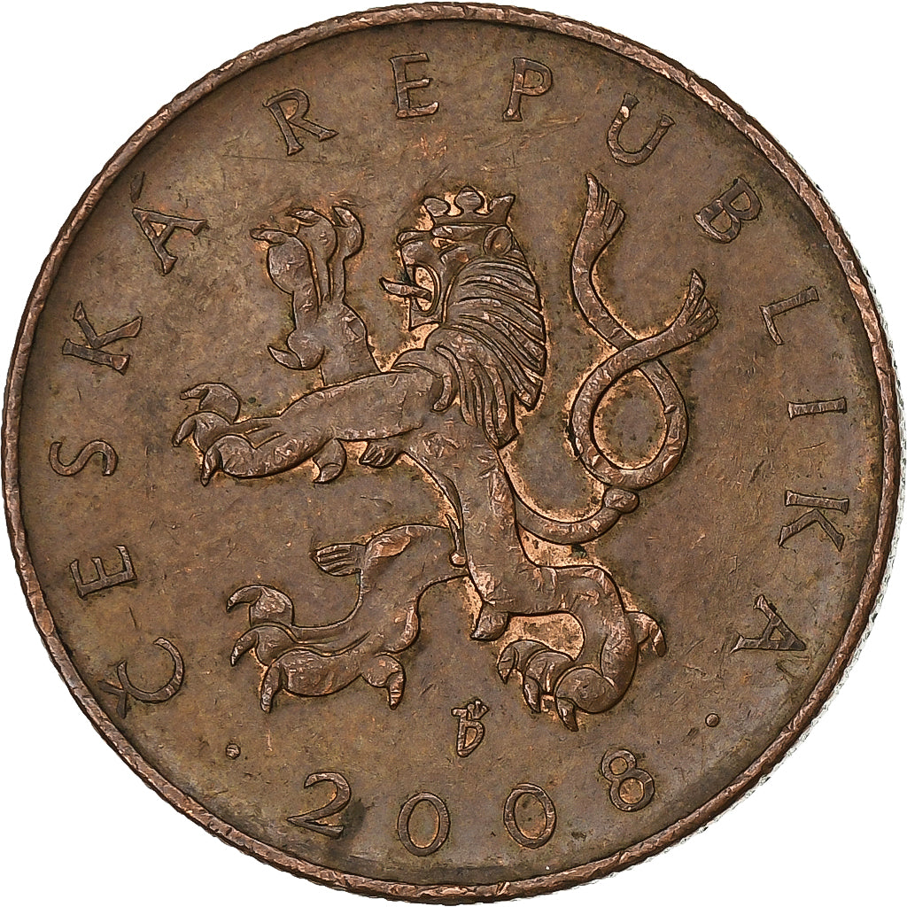 Tschechische Republik, 10 Korun, 2008, Copper Plated Steel, SS, KM:4