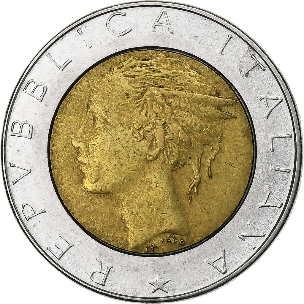 Italië, 500 Lire, 1987, Rome, Bi-Metallic, ZF, KM:111