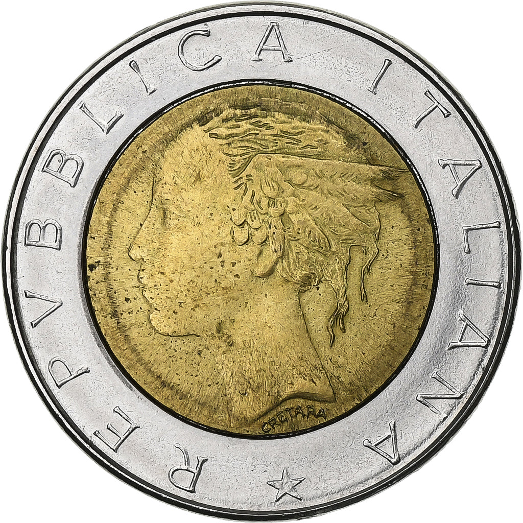 Itália, 500 Lire, 1982, Rome, Bimetálico, EF(40-45), KM:111