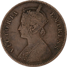 INDIA-BRITISH, Victoria, 1/4 Anna, 1892, Calcutta, Cuivre, TB+, KM:486
