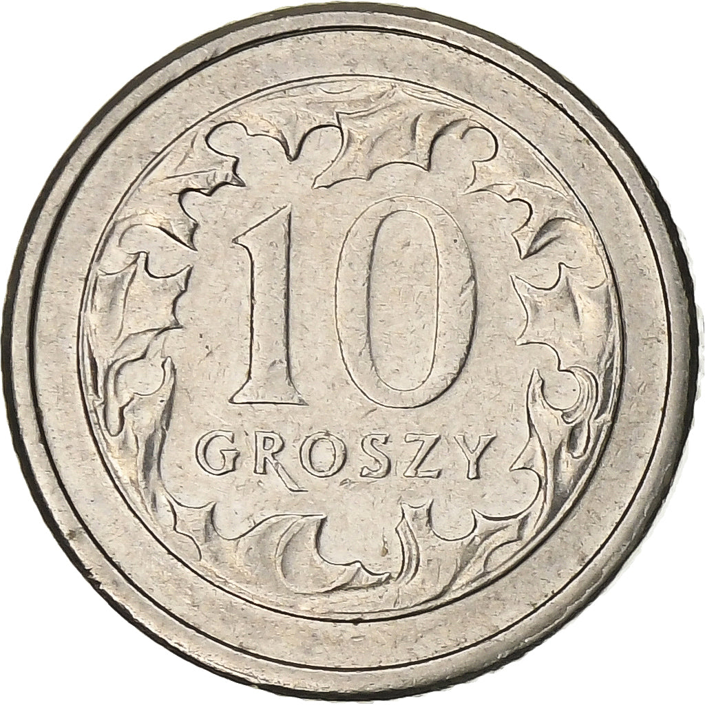 Polen, 10 Groszy, 2009, Warsaw, Kupfer-Nickel, VZ, KM:279