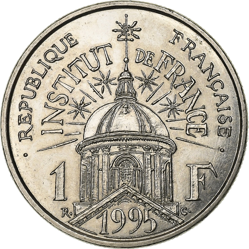 Francia, Franc, Institut, 1995, Paris, Níquel, MBC+, Gadoury:480, KM:1133