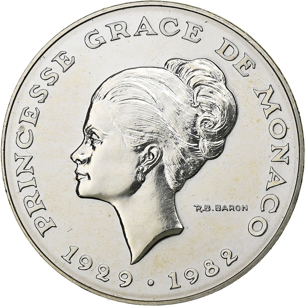 Monaco, Rainier III, 10 Francs, 1982, ESSAI, Silver, MS(60-62), Gadoury:MC158