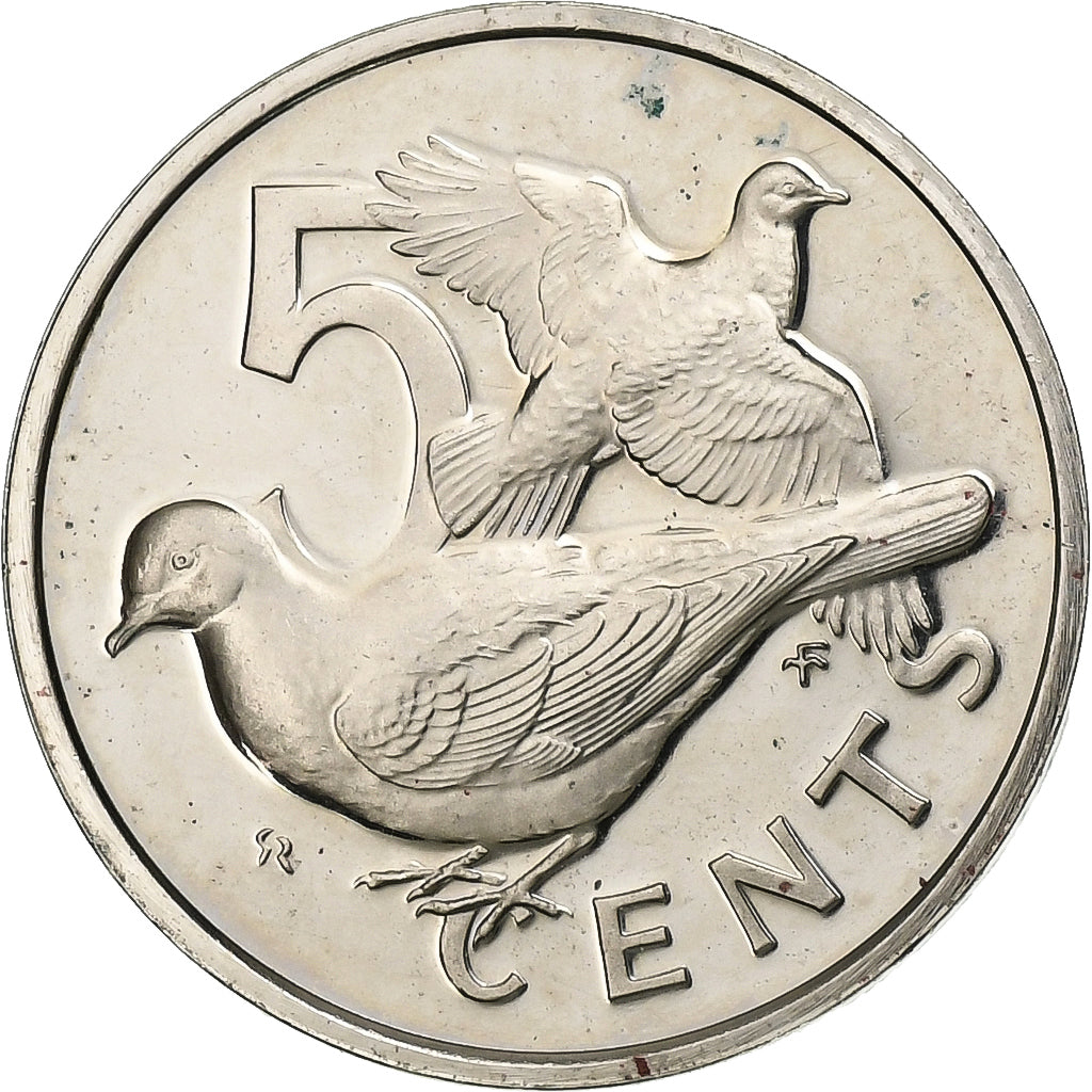 Îles Vierges britanniques, Élisabeth II, 5 Cents, 1974, Franklin Mint