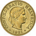 Suíça, 5 Rappen, 1981, Bern, Alumínio-Bronze, AU(55-58), KM:26c