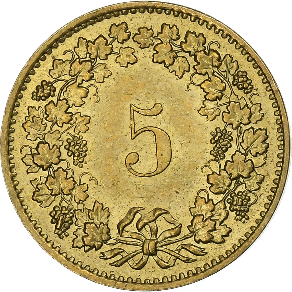 Suíça, 5 Rappen, 1981, Bern, Alumínio-Bronze, AU(55-58), KM:26c