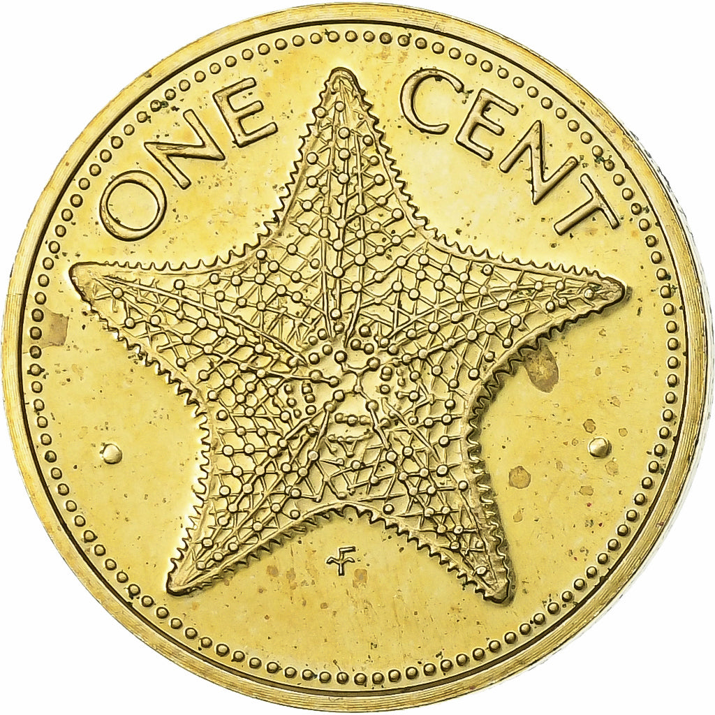 Baamas, Elizabeth II, Cent, 1974, Franklin Mint, Latão, AU(55-58), KM:59