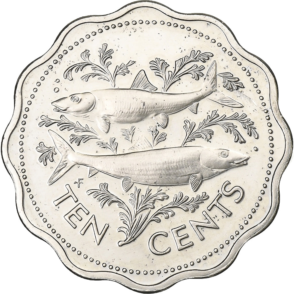 Baamas, Elizabeth II, 5 Cents, 1974, Franklin Mint, Cobre-níquel, AU(55-58)