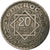 Maroc, Mohammed V, 20 Francs, AH 1366/1946, Paris, Cupro-nickel, TTB