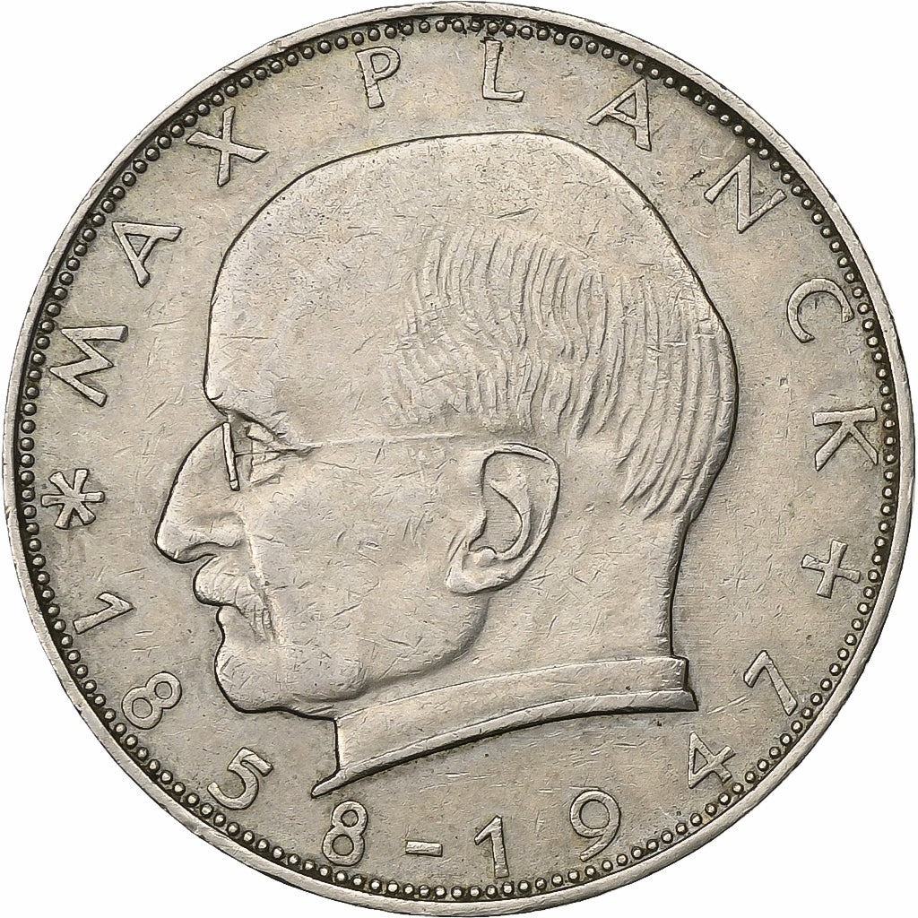 GERMANY - FEDERAL REPUBLIC, 2 Mark, 1961, Munich, Copper-nickel, EF(40-45)