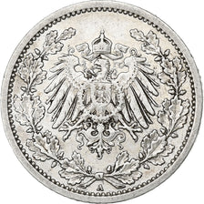 GERMANIA - IMPERO, 1/2 Mark, 1913, Berlin, Argento, BB, KM:17