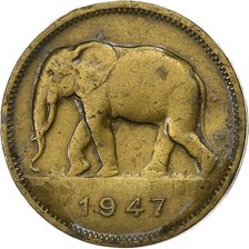 Congo belga, Régence Prince Charles, 2 Francs, 1947, Ottone, BB+, KM:28