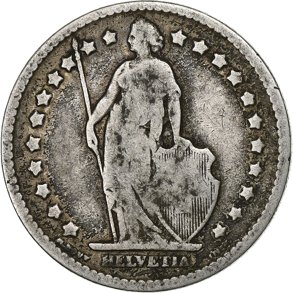 Schweiz, Franc, 1876, Bern, Silber, S, KM:24
