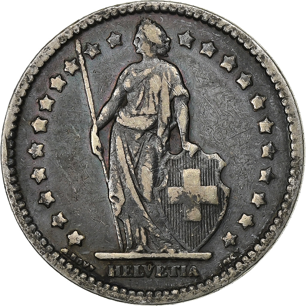Szwajcaria, Franc, 1921, Bern, Srebro, EF(40-45), KM:24