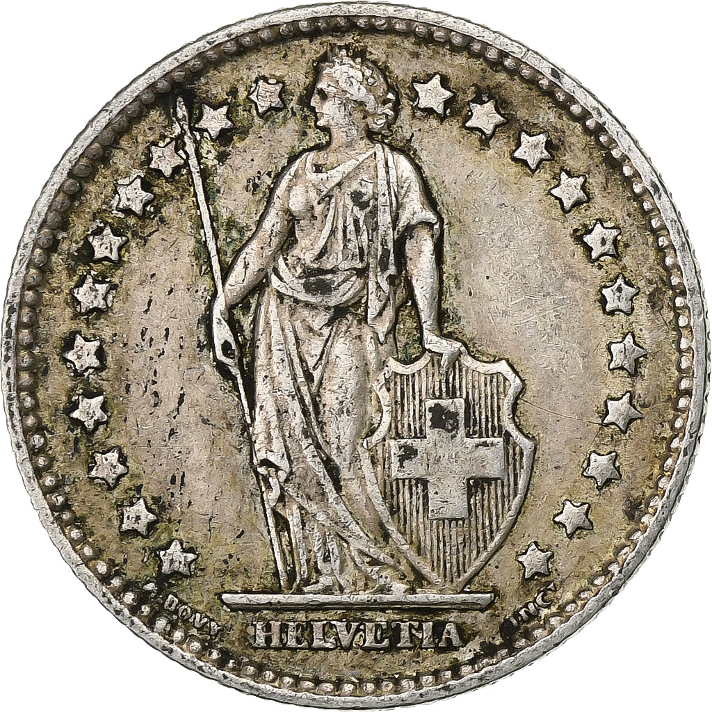 Szwajcaria, Franc, 1913, Bern, Srebro, EF(40-45), KM:24