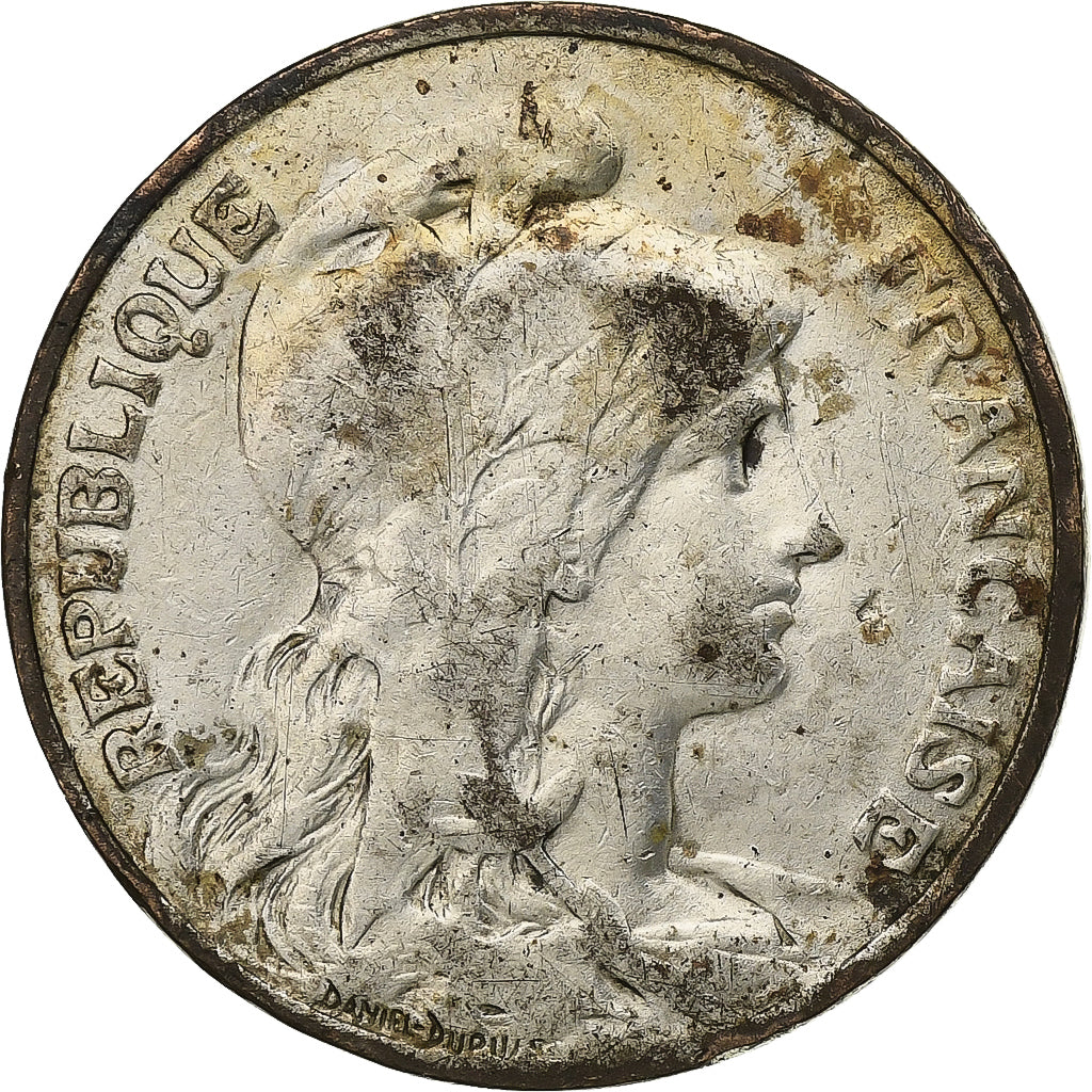Frankrijk, 10 Centimes, Dupuis, 1910, Paris, argentée, Bronzen, ZF+