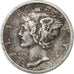 United States, Dime, Mercury, 1917, U.S. Mint, Silver, EF(40-45), KM:140