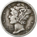 United States, Dime, Mercury, 1918, U.S. Mint, Silver, VF(30-35), KM:140