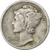 United States, Dime, Mercury, 1917, U.S. Mint, Silver, EF(40-45), KM:140