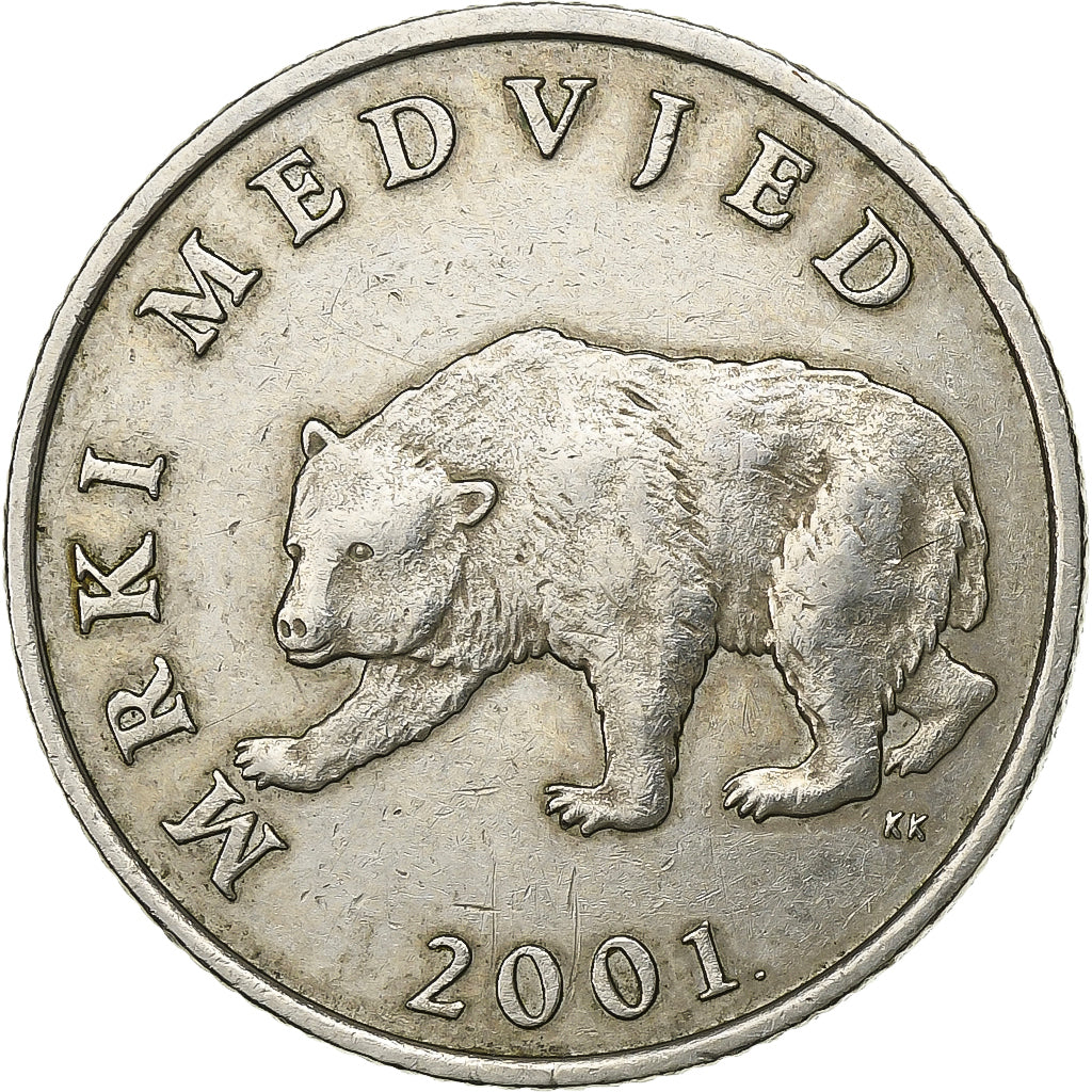 Croatie, 5 Kuna, 2001, Cuivre-Nickel-Zinc (Maillechort), TTB, KM:11