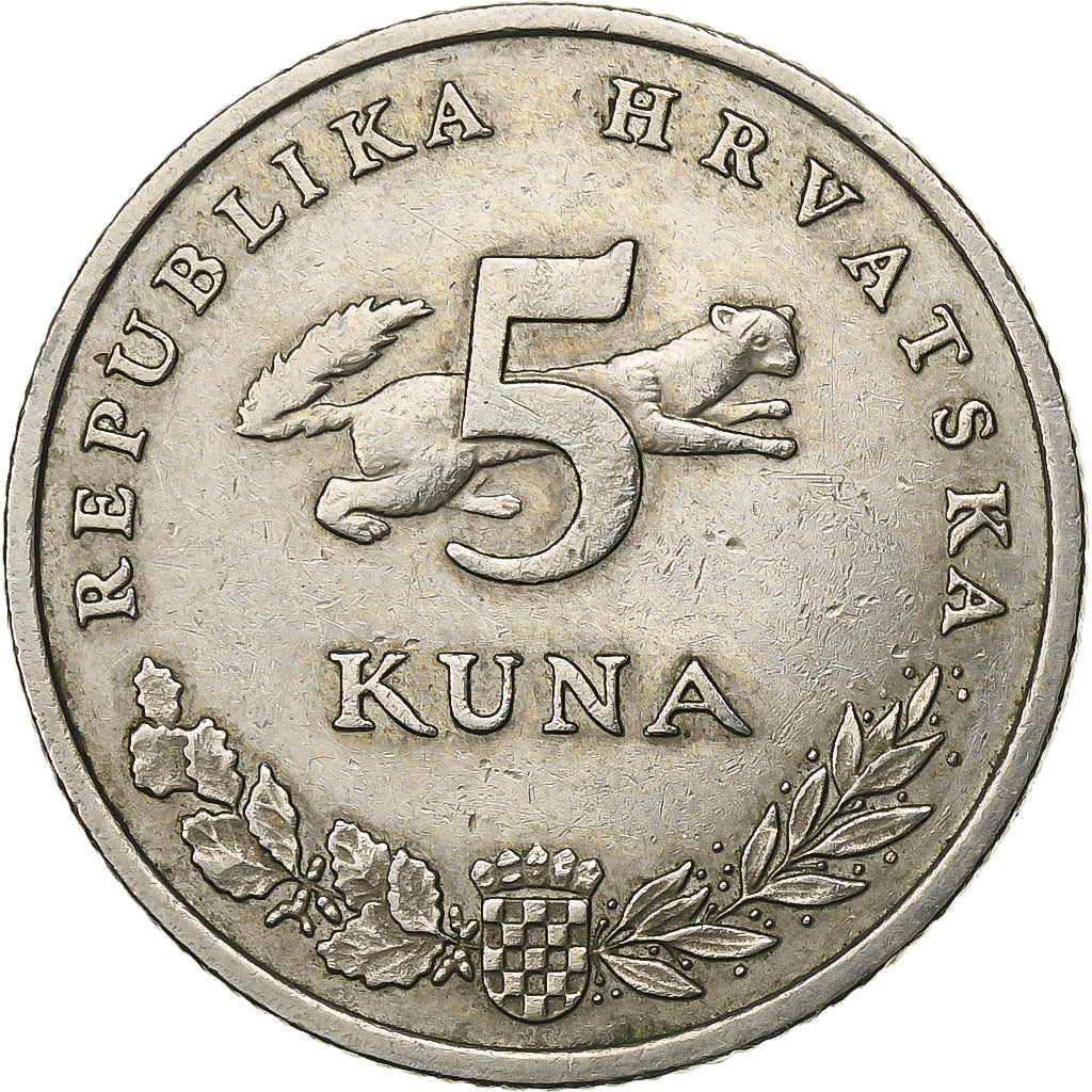 Croatie, 5 Kuna, 2001, Cuivre-Nickel-Zinc (Maillechort), TTB, KM:11