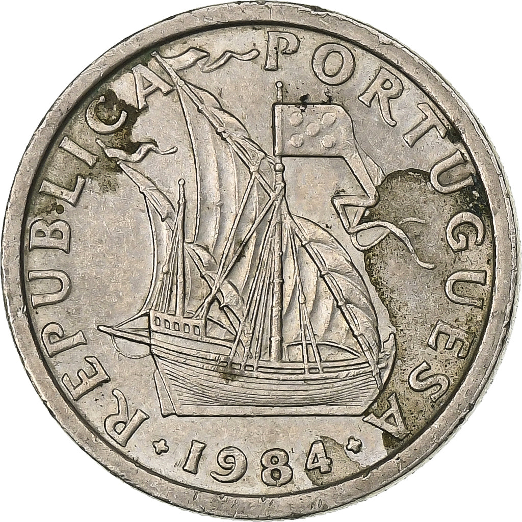 Portugal, 2-1/2 Escudos, 1984, Cupro-nickel, TTB, KM:590