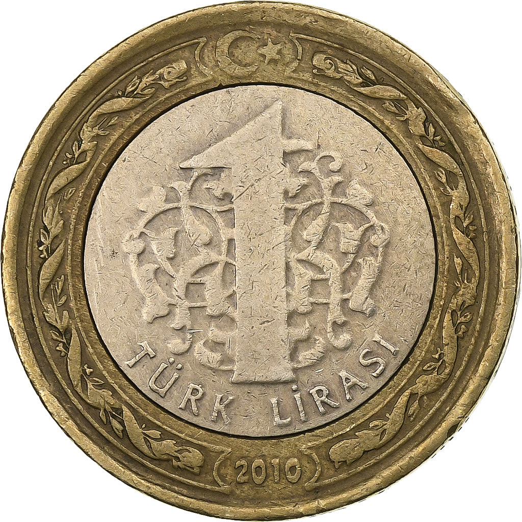 Turquie, Lira, 2010, Istanbul, Bimétallique, TTB, KM:1244
