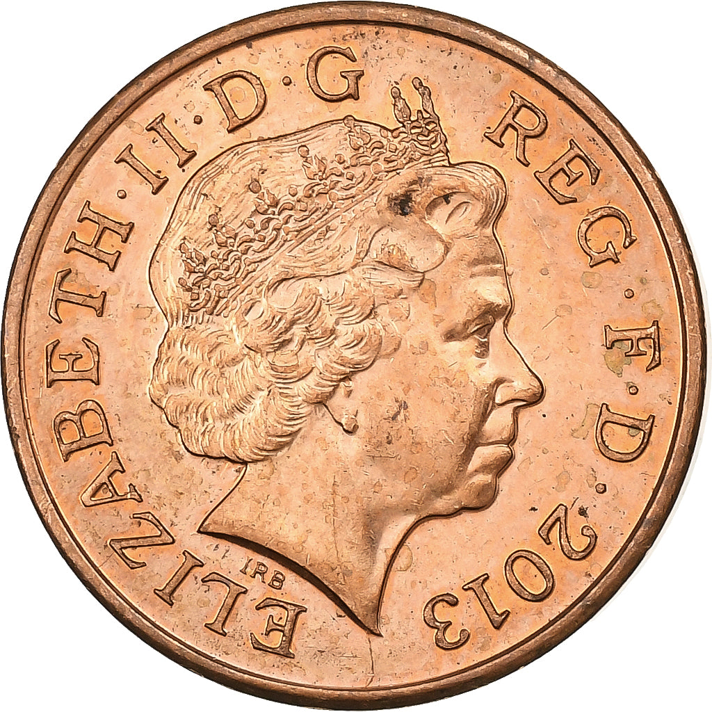 Grande-Bretagne, Élisabeth II, Penny, 2013, Cuivre plaqué acier, SUP, KM:1107
