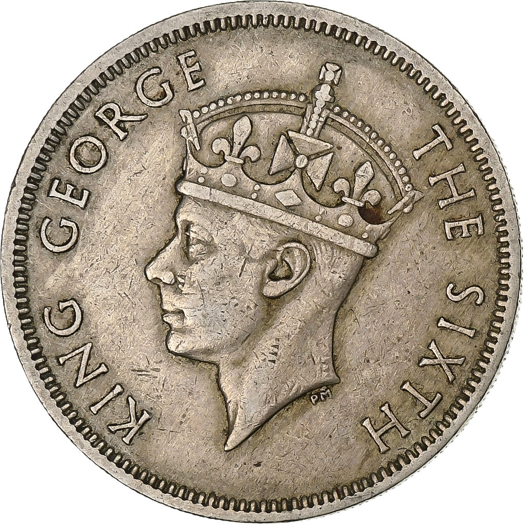 Rhodesia del Sud, George VI, 2 Shillings, 1950, Rame-nichel, BB, KM:23
