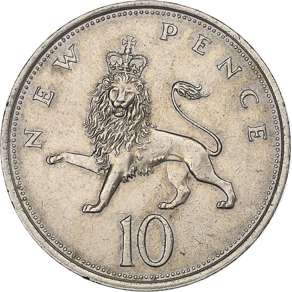 Great Britain, Elizabeth II, 10 New Pence, 1979, Copper-nickel, AU(50-53)