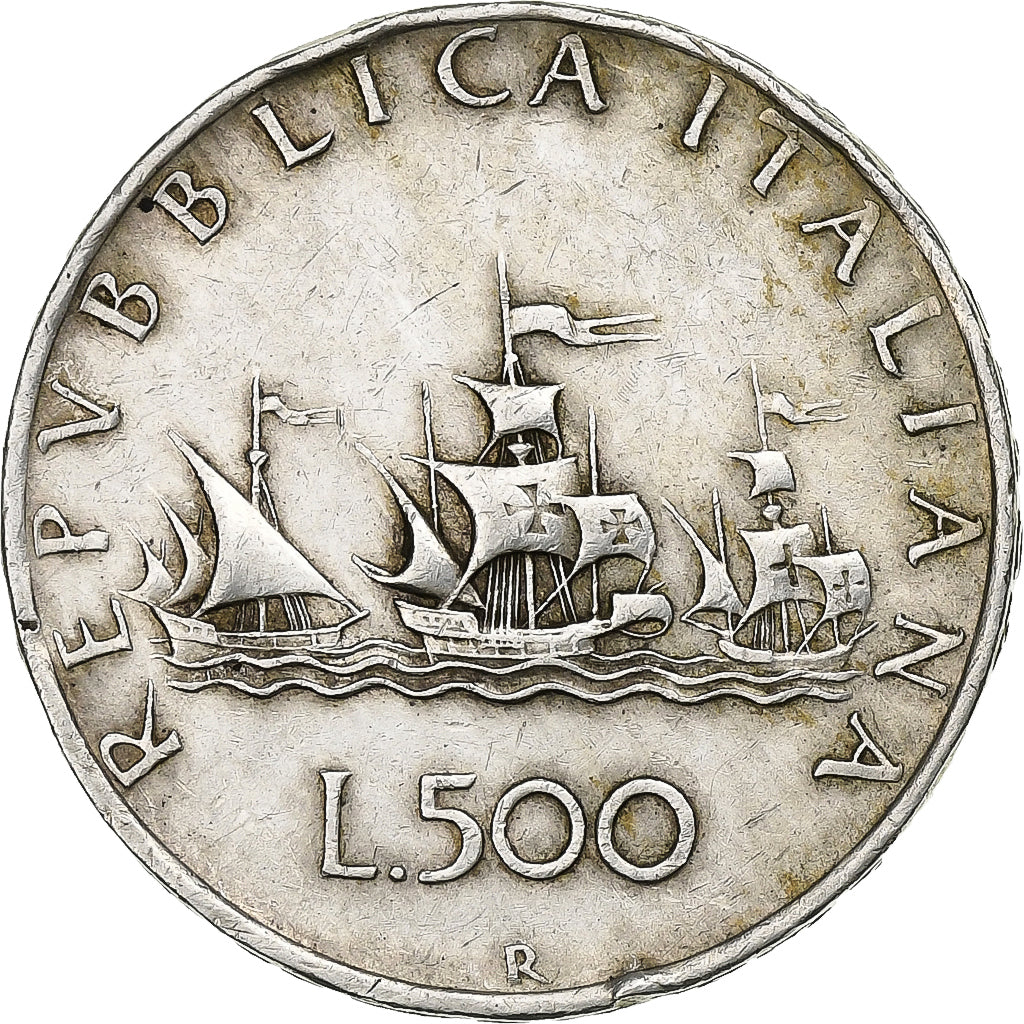 Italy, 500 Lire, 1960, Rome, Silver, EF(40-45), KM:98