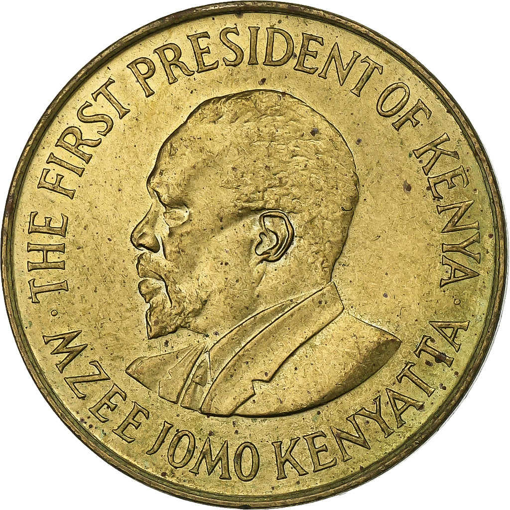 Kenya, 5 Cents, 1978, British Royal Mint, Nickel-brass, EF(40-45), KM:10
