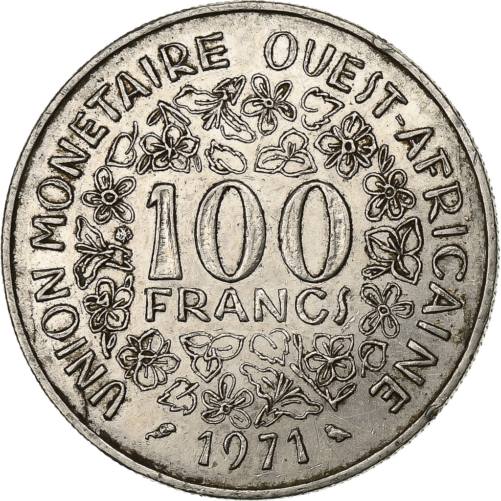 West Afrikaanse Staten, 100 Francs, 1971, Paris, Nickel, ZF, KM:4