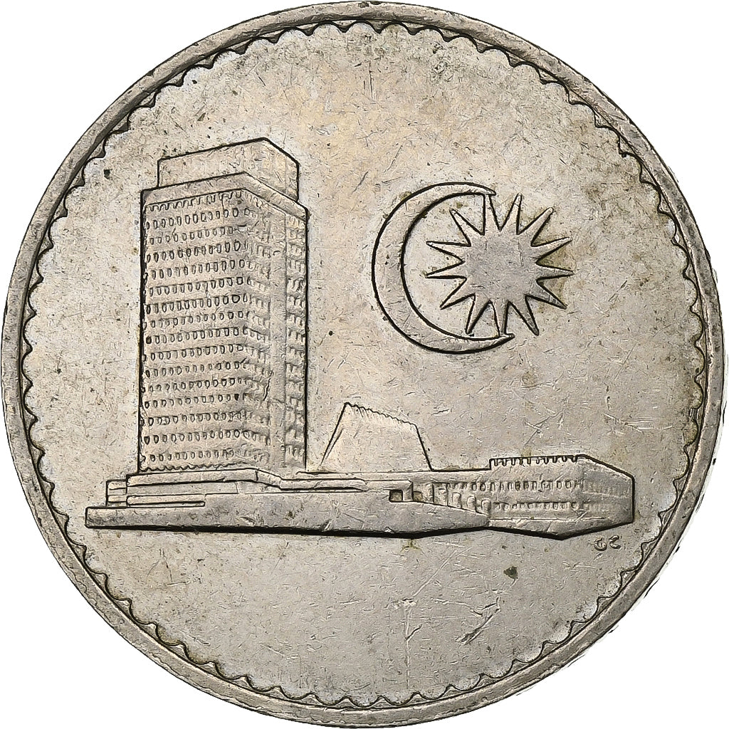 Malaysia, 50 Sen, 1971, Franklin Mint, Copper-nickel, AU(50-53), KM:5.3