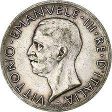 Italy, Vittorio Emanuele III, 5 Lire, 1927, Rome, Silver, EF(40-45), KM:67.1