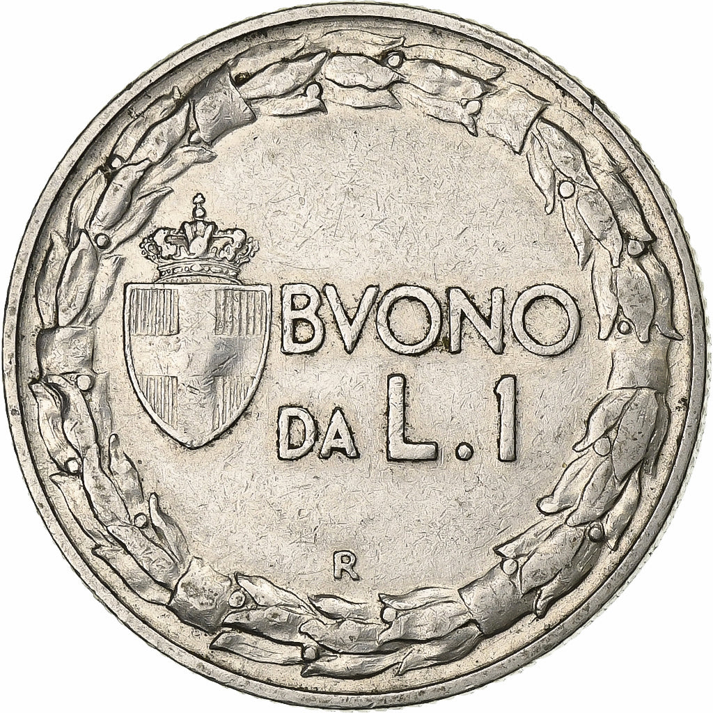 Italy, Vittorio Emanuele III, Lira, 1923, Rome, Nickel, AU(50-53), KM:62