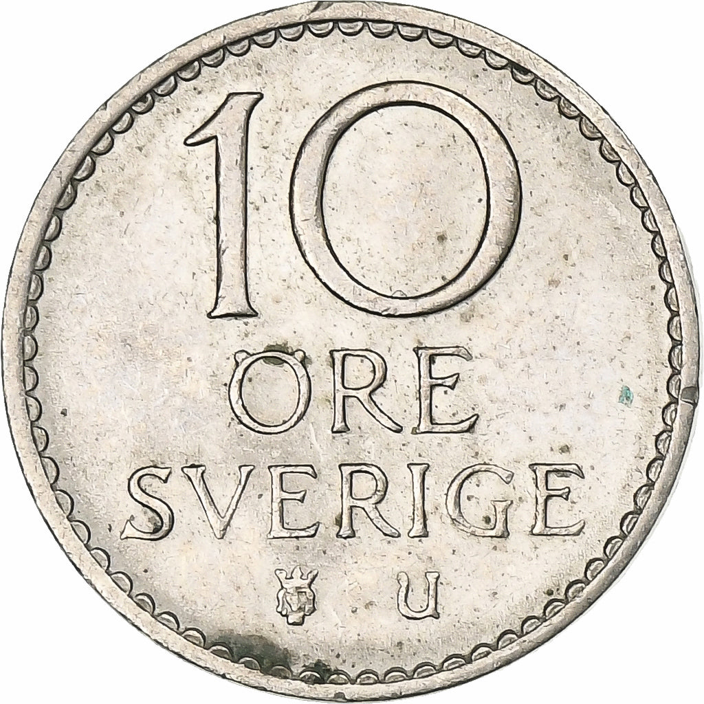 Suède, Gustaf VI, 10 Öre, 1969, Cupro-nickel, TTB, KM:835