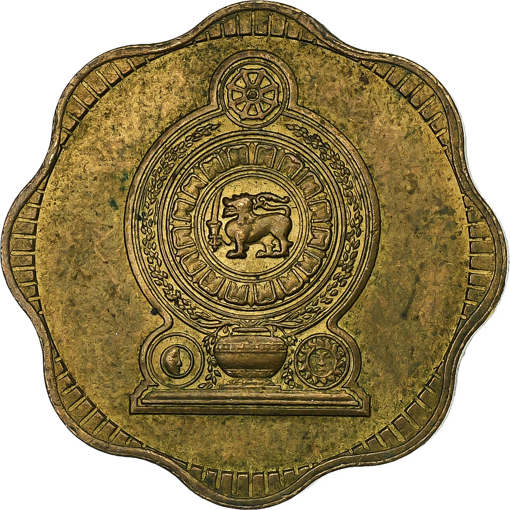 Sri Lanka, 10 Cents, 1975, Nickel-brass, ZF, KM:140