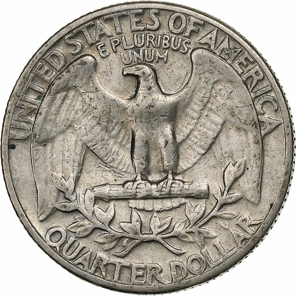 United States, Quarter, Washington, 1968, U.S. Mint, Copper-Nickel Clad Copper